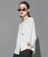 Asymmetric Button Boxy Top